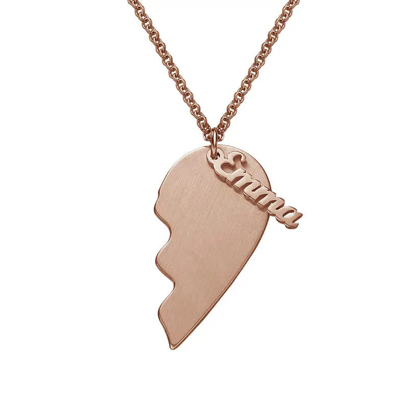 Collier cœur brisé - Acier Inoxydable